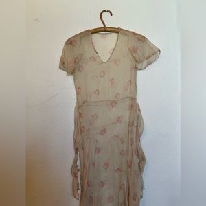 SOLD Antique 1930’s Dress Sheer Cotton Floral Dress